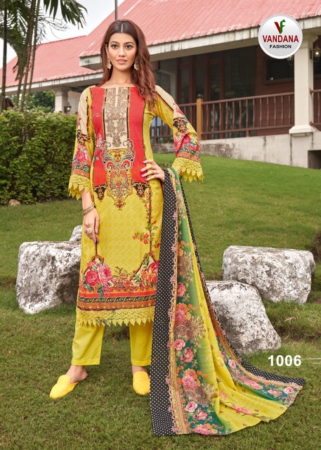 Vandana Mumtaz 1 Digital Printed Dress Material Collection